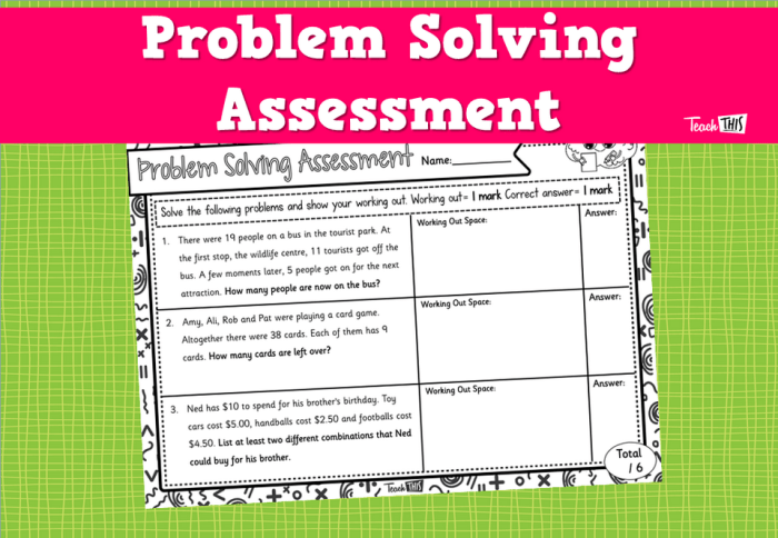 The sig problem solving assessment