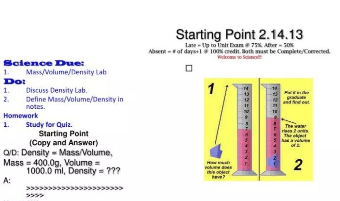 Mass volume and density lab answer key