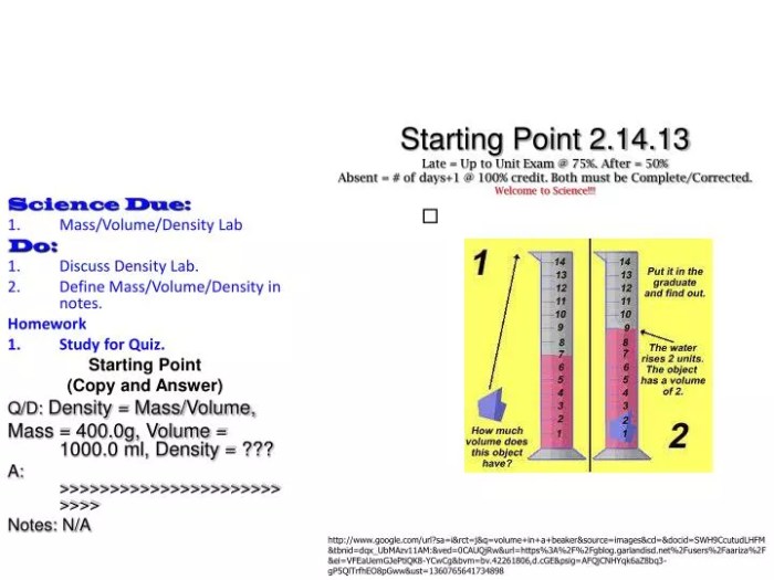 Mass volume and density lab answer key